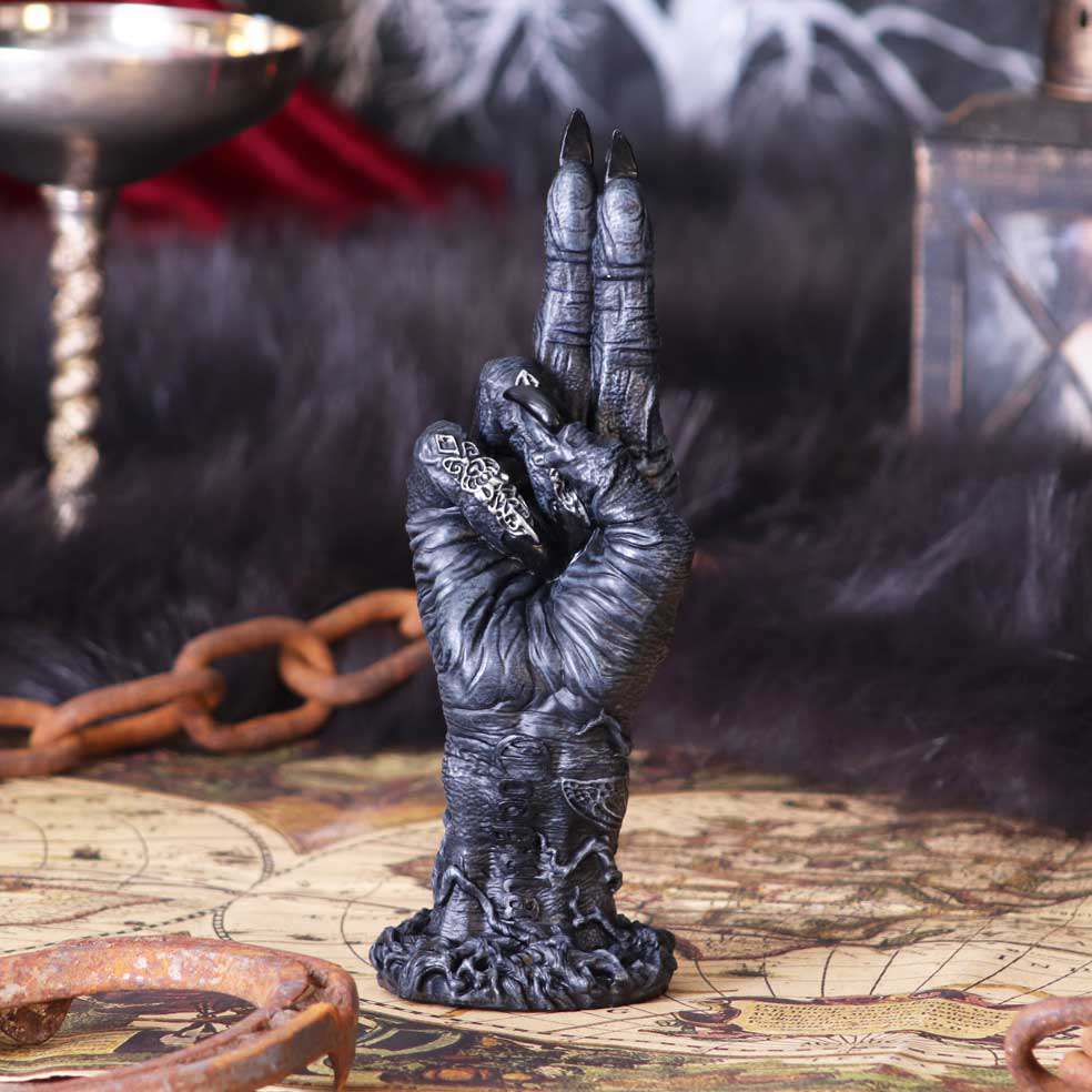 90513-BAPHOMET'S PROPHECY HORROR HAND FIGURINE