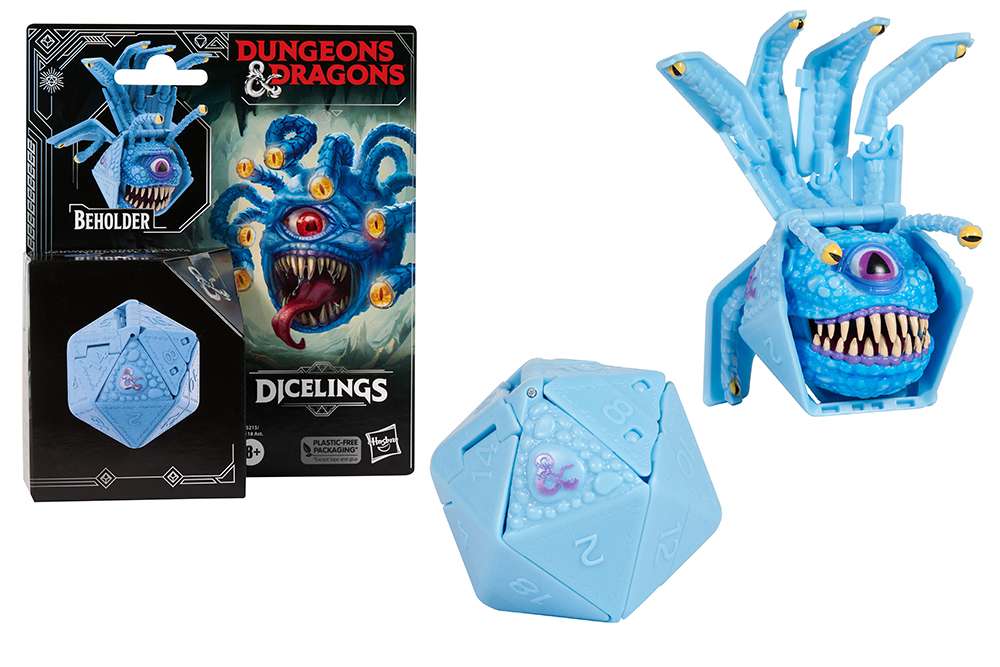 90766-D&D HAT DICELINGS BLUE BEHOLDER AF