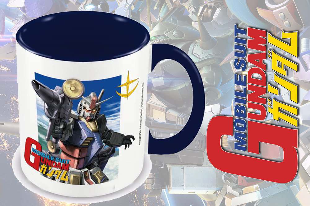 91167-GUNDAM TAKING AIM COLOURED INNER DLX MUG