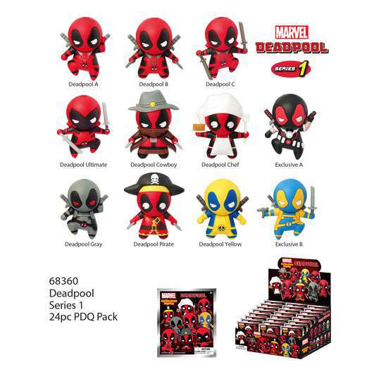 91259-DEADPOOL S.1 BAG CLIP BLIND BOX DISP(24)