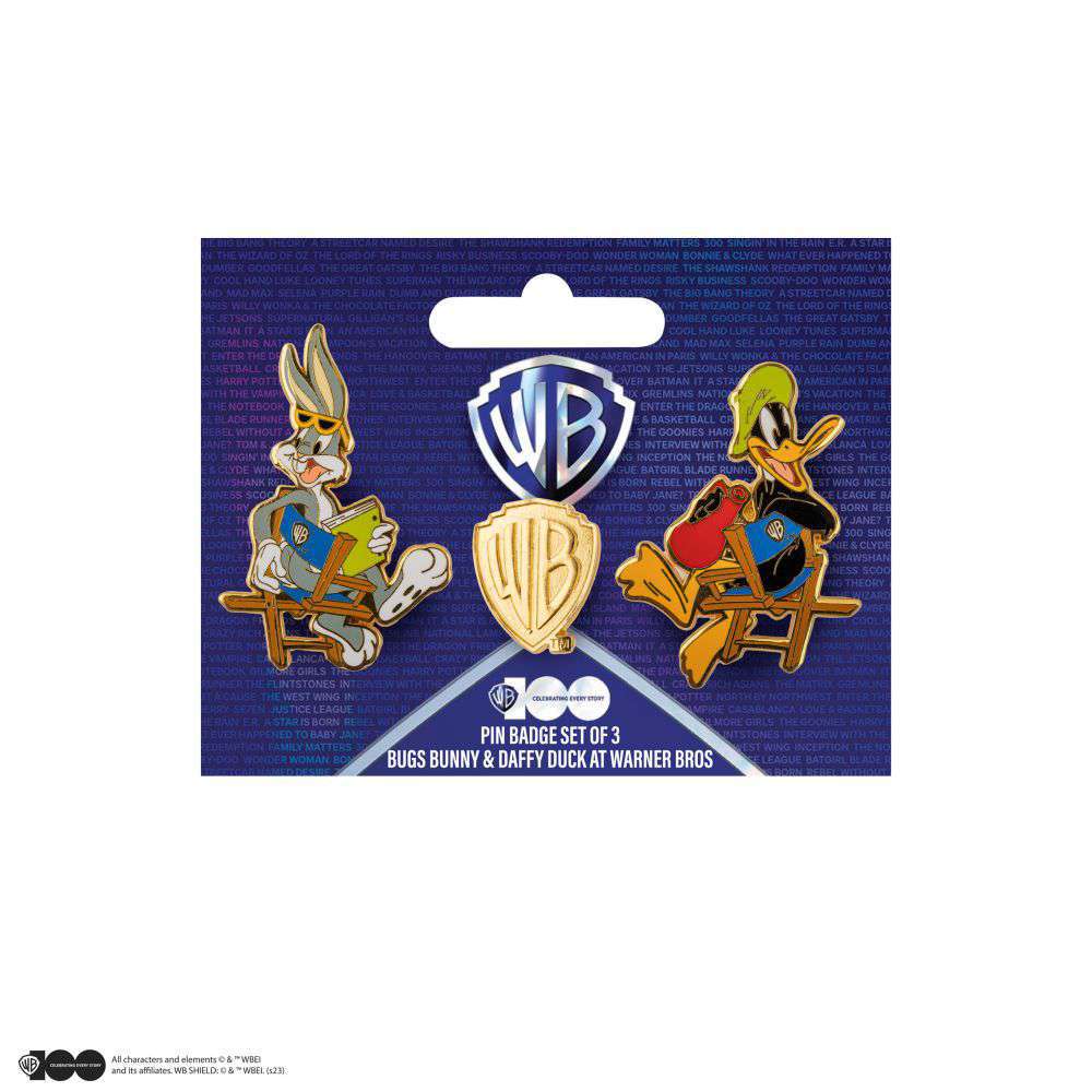 91489-BUGS & DAFFY AT WB STUDIOS PIN SET (3)