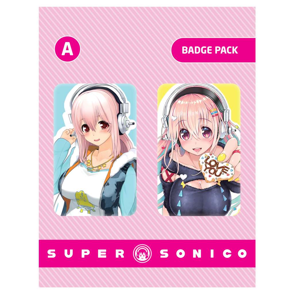 92426-SUPER SONICO PIN BADGE PACK VER A