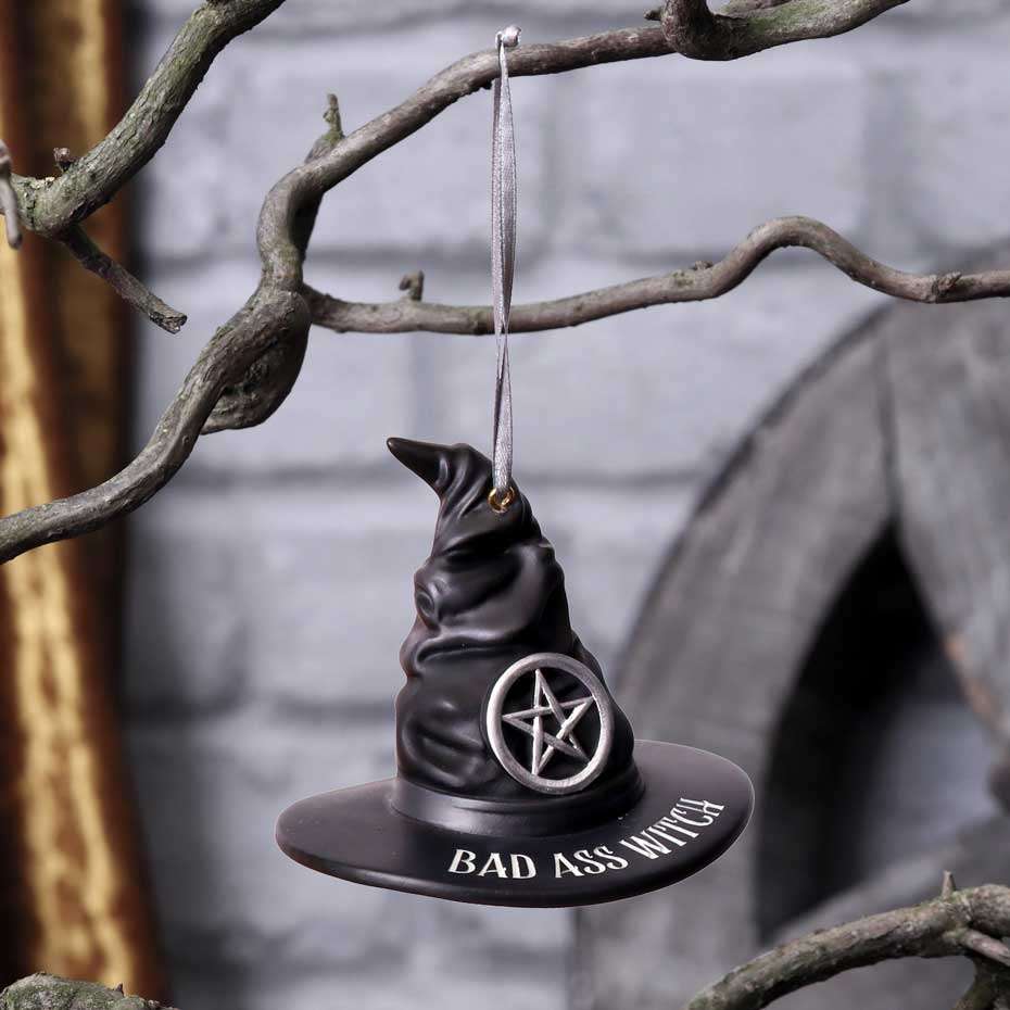93154-BAD ASS WITCH HANGING ORNAMENT
