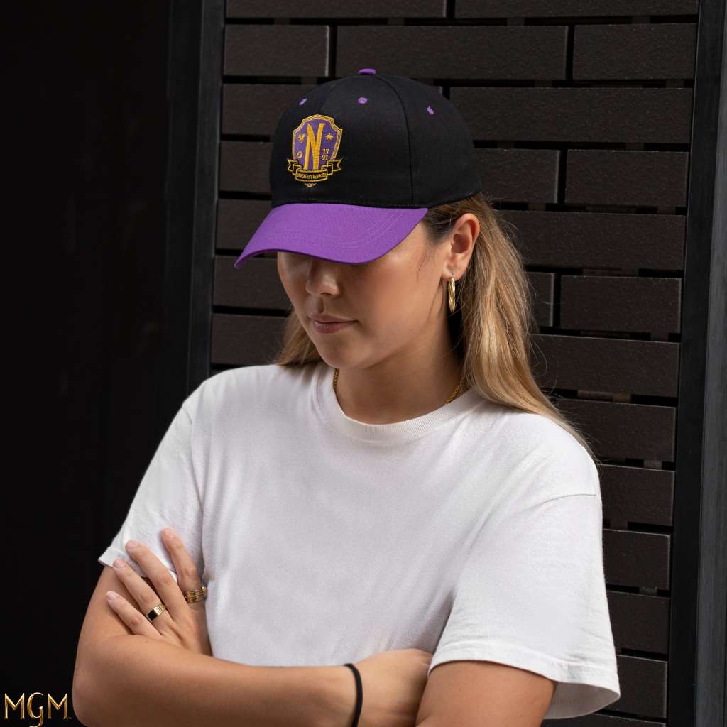 95845-WEDNESDAY NEVERMORE ACADEMY PURPLE CAP