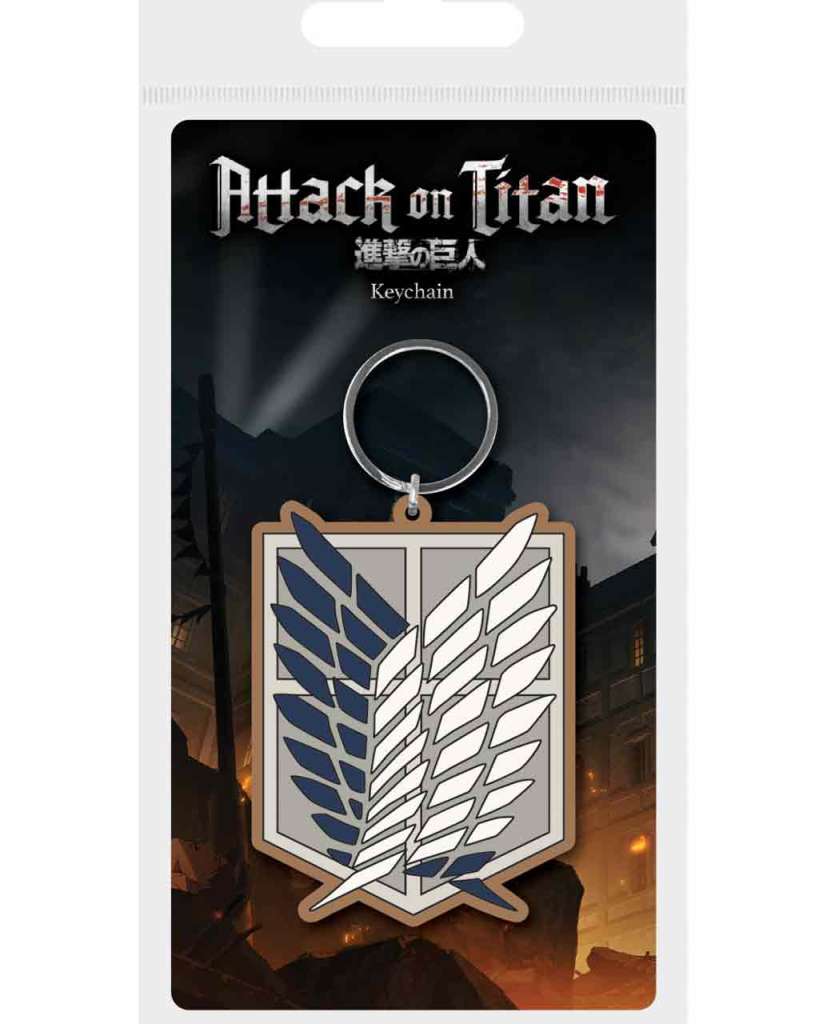 96392-ATTACK ON TITAN S4 SYMB RUBBER KEYCHAIN