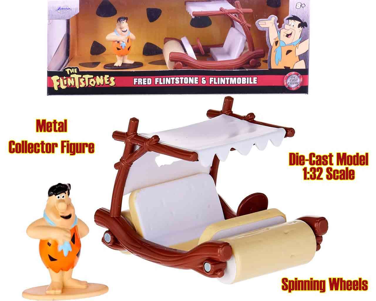 98639-THE FLINTSTONES FLINTMOBILE 1:32