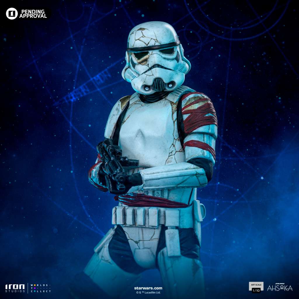 98649 STAR WARS ASHOKA NIGHT TROOPER 1/10 STATUE